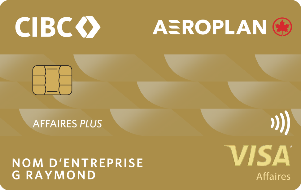 Carte Affaires Plus CIBC Visa* Aéroplan.